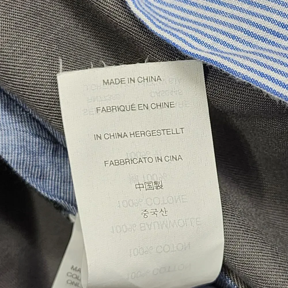 J.Crew Pants Mens 38W Gray Classic‎ Bowery Chino Straight Cotton Preppy Office